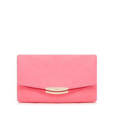 Pink 'Polly' oversized clutch bag